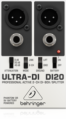 Behringer Ultra-DI DI20 Active 2-Channel DI Box/Splitter