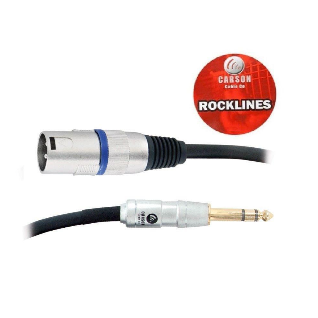 Carson Audio Cable 20 Foot: Male XLR - Stereo Male Jack