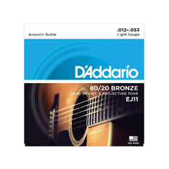 D'Addario 80/20 Bronze Wound Acoustic Guitar String Sets