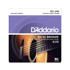 D'Addario 80/20 Bronze Wound Acoustic Guitar String Sets