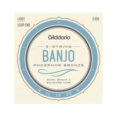 D'Addario Phosphor Bronze 5-String Banjo String Sets