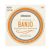 D'Addario Phosphor Bronze 5-String Banjo String Sets
