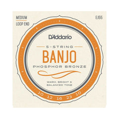 D'Addario Phosphor Bronze 5-String Banjo String Sets