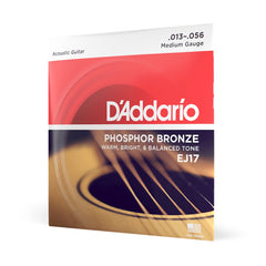D'Addario Phosphor Bronze Acoustic Guitar String Set 10-Pack