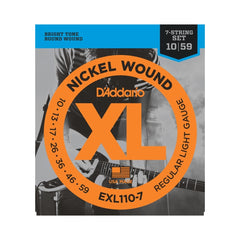 D'Addario XL Nickel Wound 7-String Electric Guitar Strings