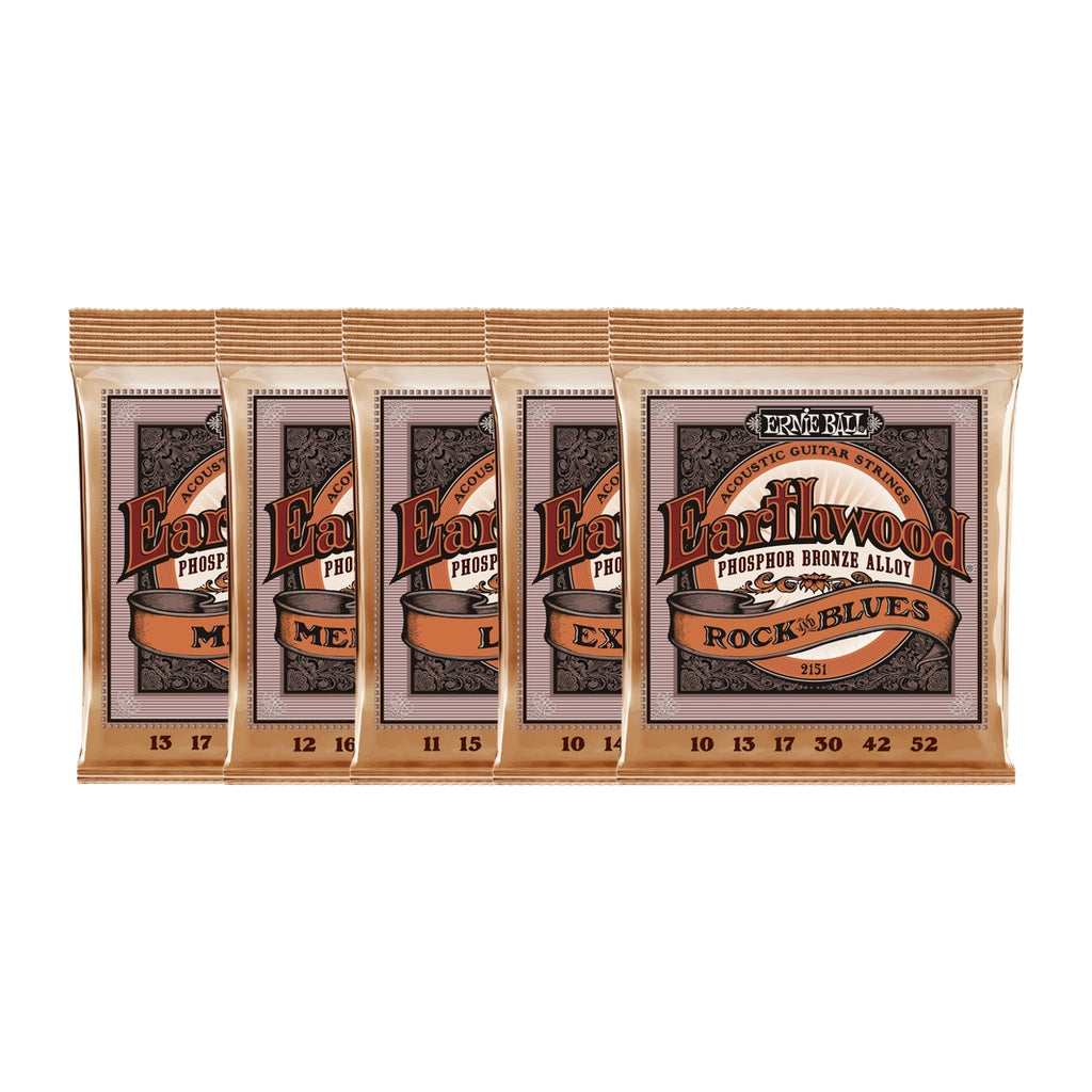 Ernie Ball Earthwood Phosphor Bronze Acoustic String Sets: Extra Light 10-50 - Music Corner North