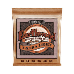 Ernie Ball Earthwood Phosphor Bronze Acoustic String Sets: Extra Light 10-50 - Music Corner North