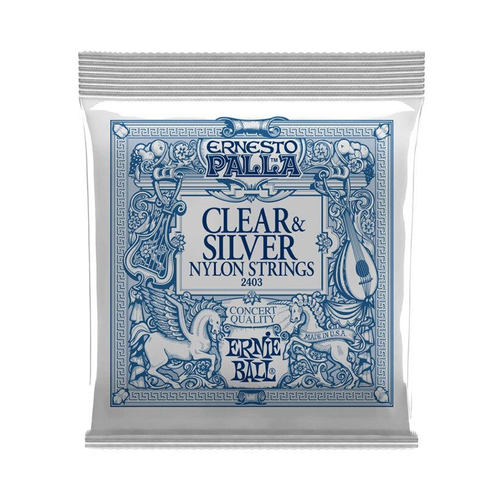 Ernie Ball Ernesto Palla Nylon String Set: Clear/Silver - Music Corner North