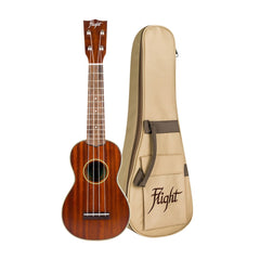 Flight MUS2 Solid Soprano Mahogany Ukulele with Bag