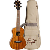 Flight Supernatural Koa 445 Series Gloss Finish Ukulele with Bag