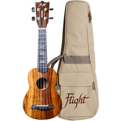 Flight Supernatural Koa 445 Series Gloss Finish Ukulele with Bag