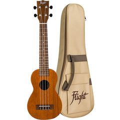 Flight LUS5 Long Neck Solid Soprano Ukulele with Bag