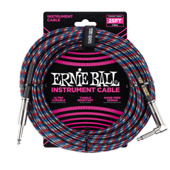 Ernie Ball Premium Braided Instrument Cable 25ft/7.6m