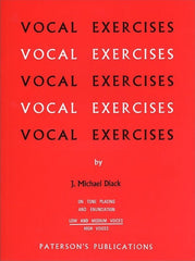 Vocal Exercises Low and Medium Voice Paterson Music