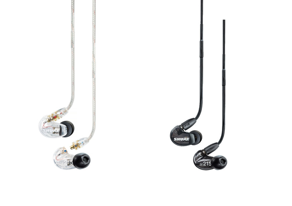 B Stock : Shure SE215 Sound Isolating In Ear Monitors - Clear