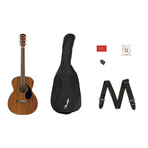 Fender CC-60s Solid-top Concert Guitar Pack in All-Mahogany