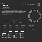 Evans G2 Clear Drum Skins