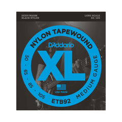 D'Addario XL Nylon Tapewound Bass Guitar String Set Medium