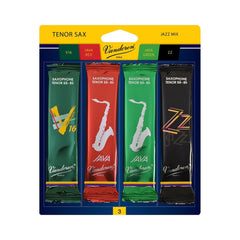 Vandoren Tenor Sax Reeds Jazz Mix Pack of 4: Multiple Strengths
