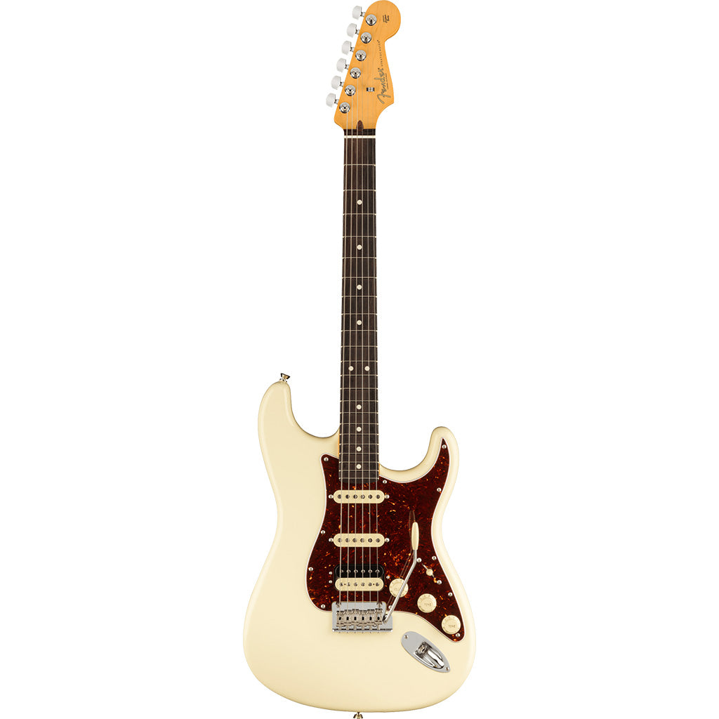 Fender Pro II Stratocaster In Olympic White Rosewood Fingerboard HSS