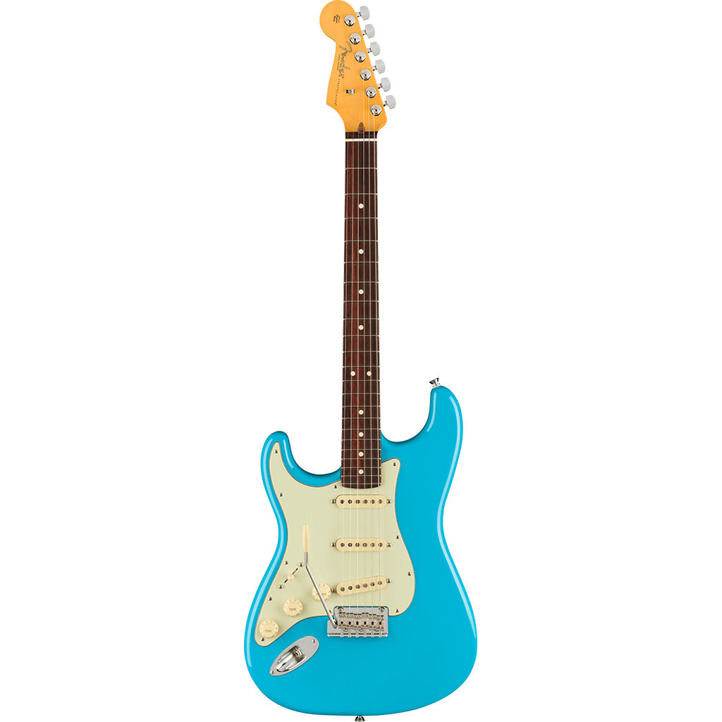 Fender Pro II Stratocaster In Miami Blue Rosewood Fingerboard Left Handed