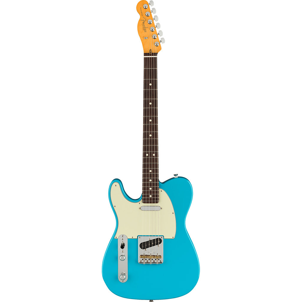 Fender Pro II Telecaster In Miami Blue Rosewood Fingerboard Left Handed