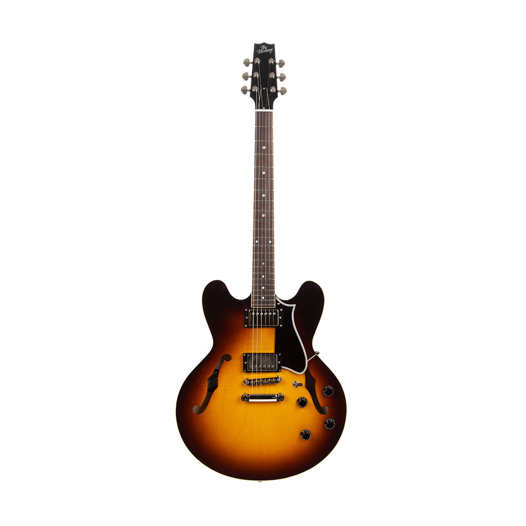 Heritage H-530 Standard Hollow Body Electric Guitar With Case In Original Sunburst