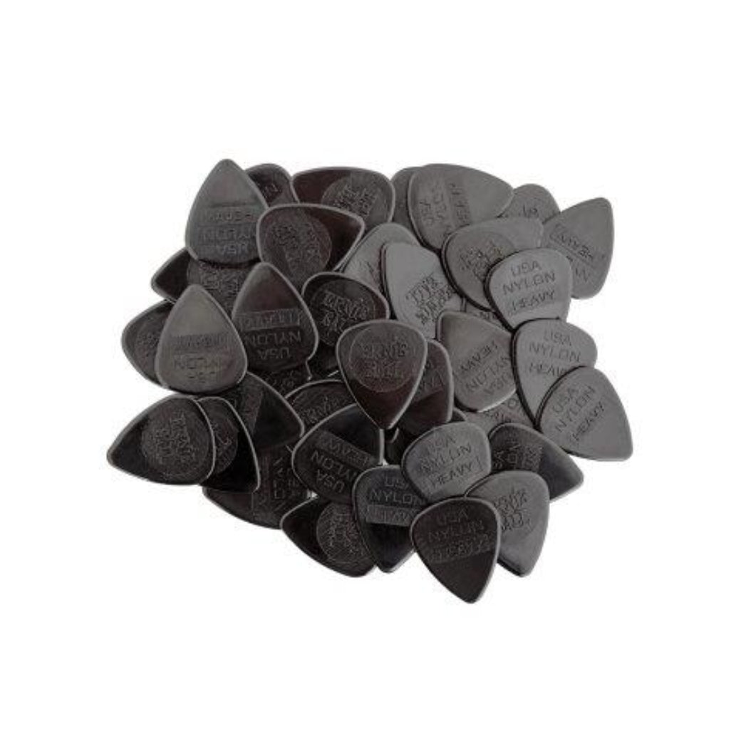 Ernie Ball Nylon Guitar Picks - Heavy 0.97mm Black - 12 Pack