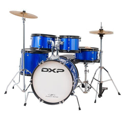 DXP 5 Piece Junior Drum Kit Plus In Metallic Blue