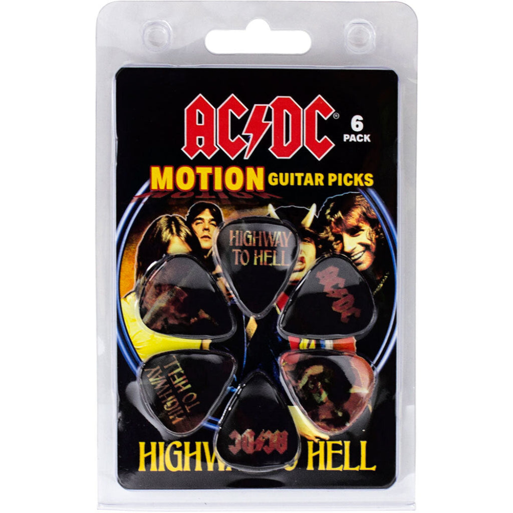 Perris AC/DC Highway To Hell Licensed Motion Guitar Picks (6-Pack)