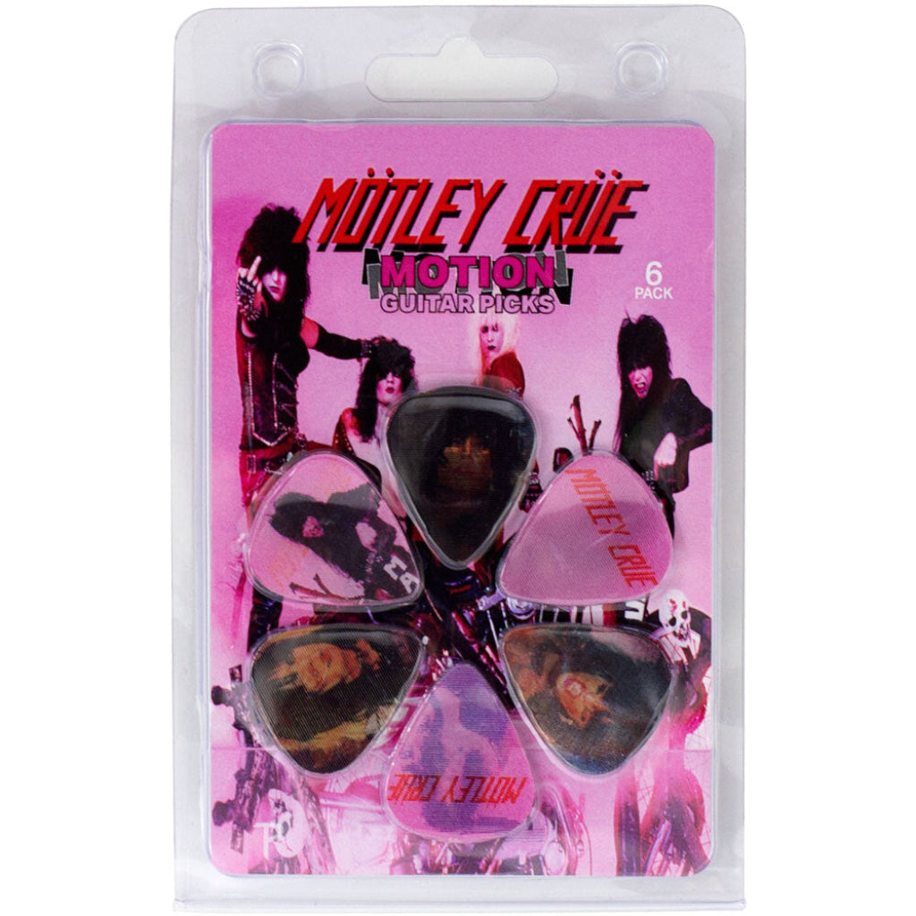 Perris Motley Crue 1982 Licensed Motion Guitar Picks (6-Pack)