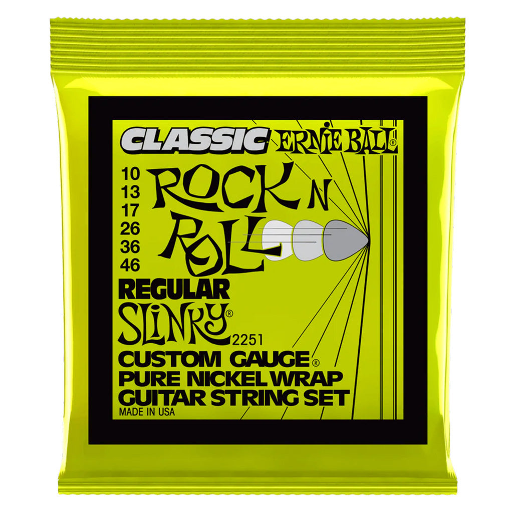 Ernie Ball Regular Slinky Classic Rock N Roll 10-46 6 String Electric Set