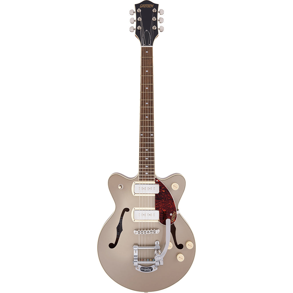 Gretsch G2655T-P90 Double Cut Streamliner Two-Tone Sahara Metallic and Vintage Mahogany Stain