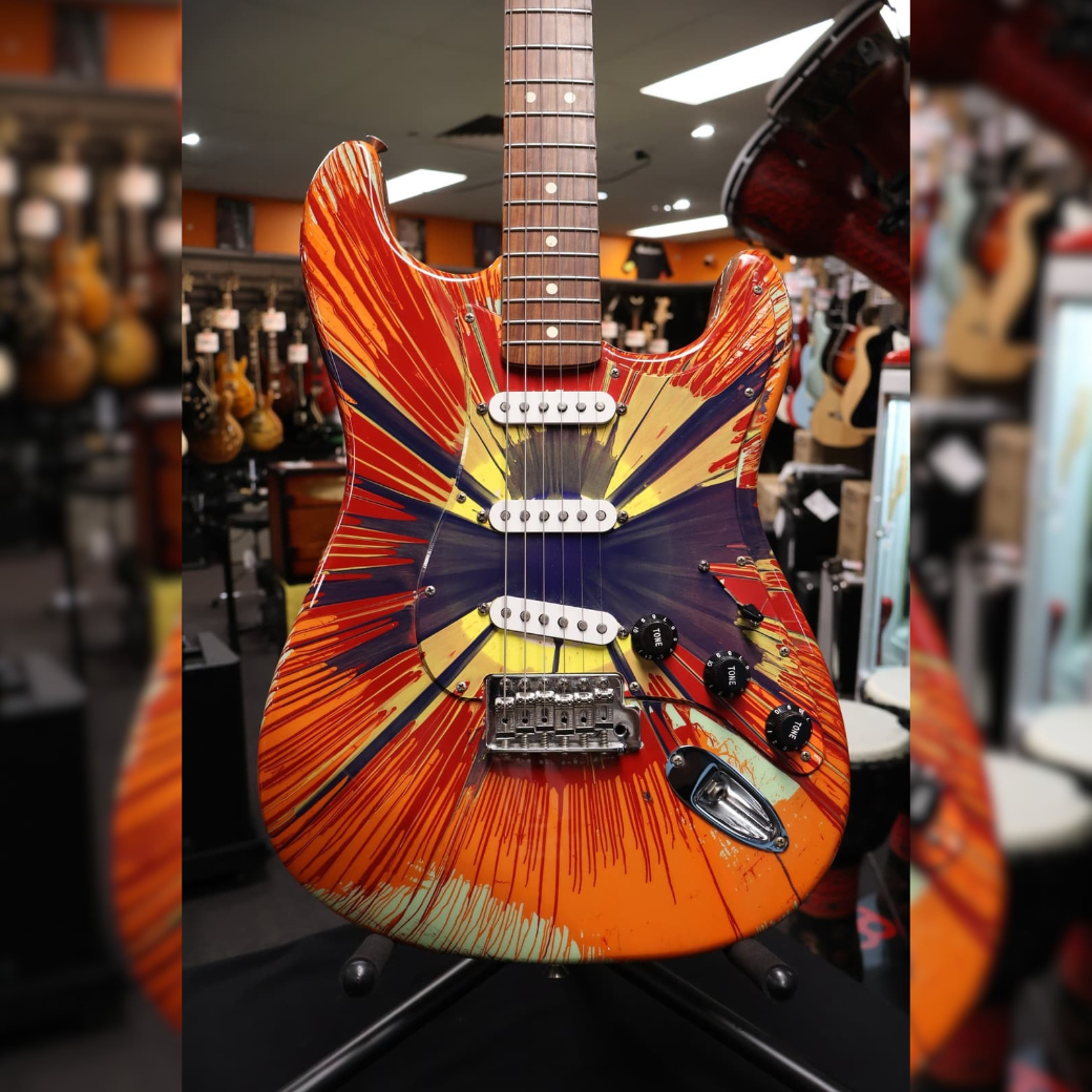 Fender FSR Splattercaster Stratocaster with Splatter Finish with Hardcase (Secondhand)