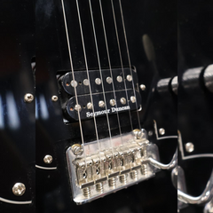 Fender MIJ Stratocaster Black Modified with Single Humbucker & Gig Bag (Secondhand)