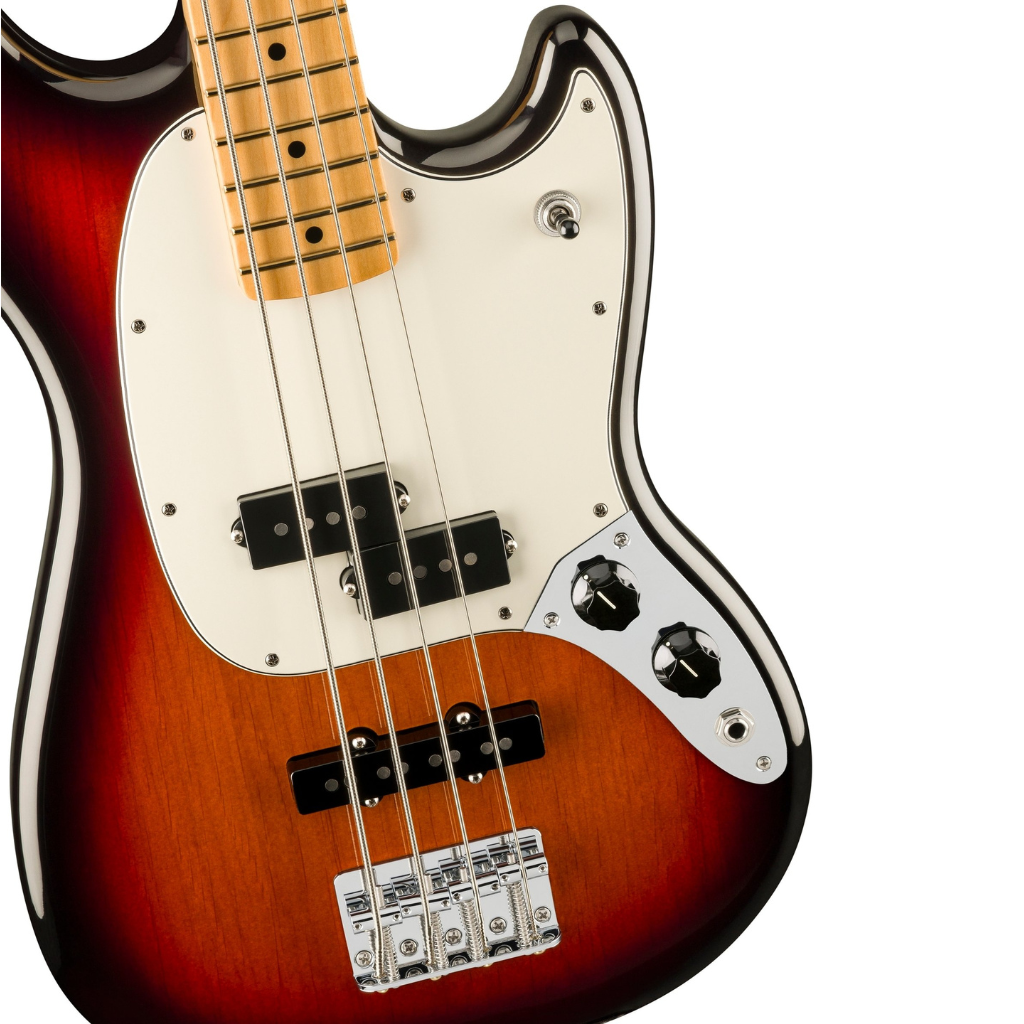 Player II Mustang Bass PJ Maple Fingerboard 3-Color Sunburst