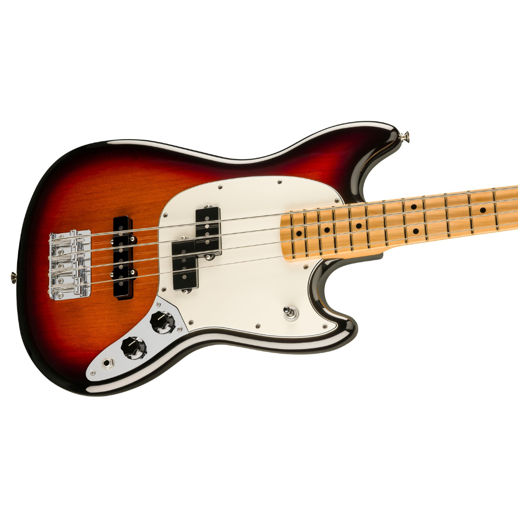 Player II Mustang Bass PJ Maple Fingerboard 3-Color Sunburst