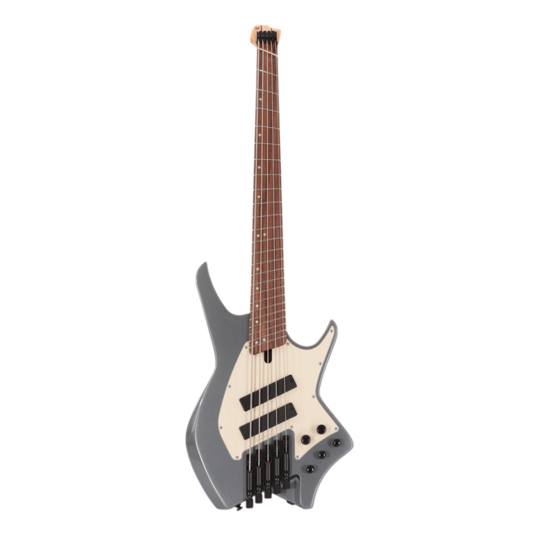 Hils HNB5G-GMG 5 String Multi Scale Headless Bass Gun Metal Grey
