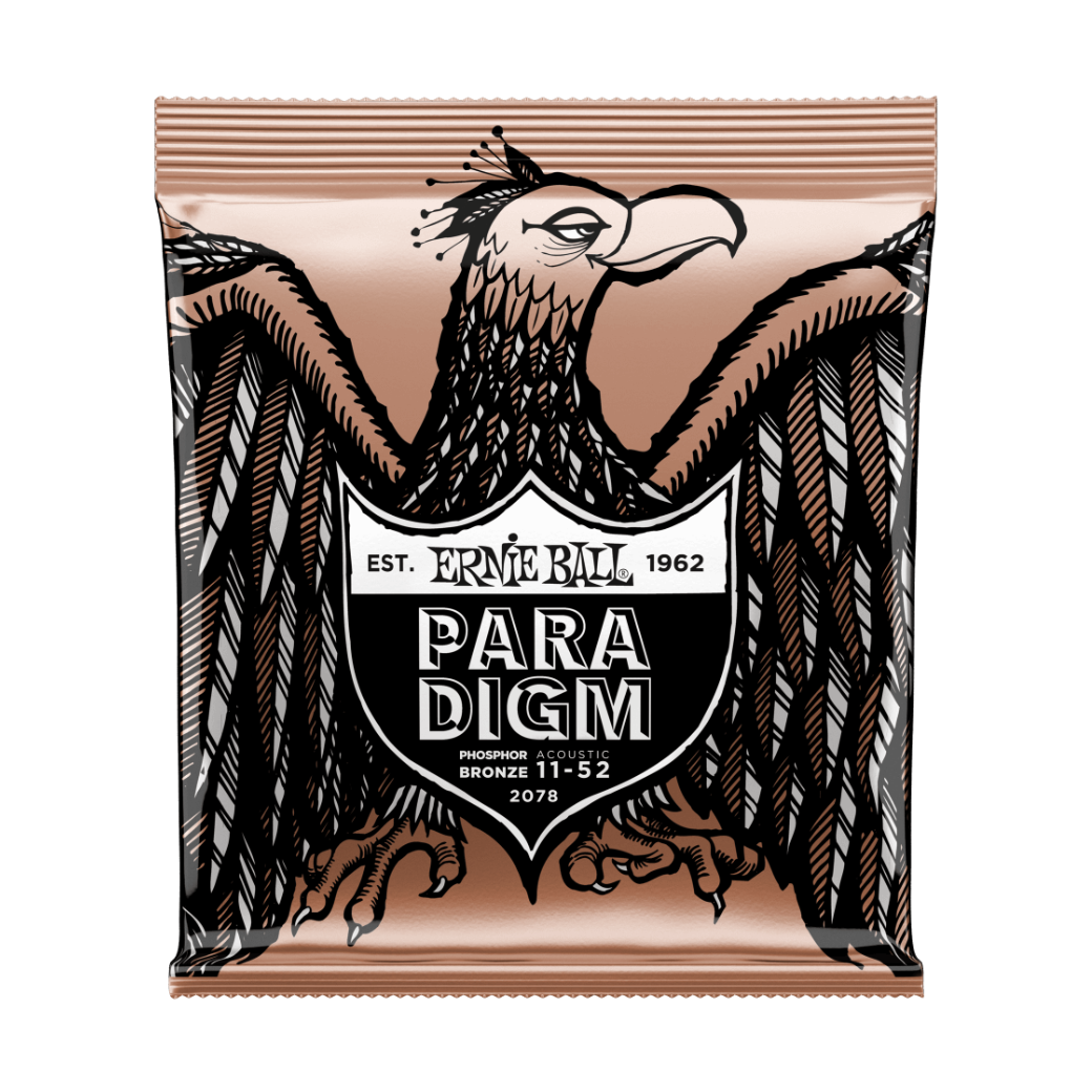 Ernie Ball Light Paradigm Phosphor Bronze Acoustic Guitar Strings 11-52