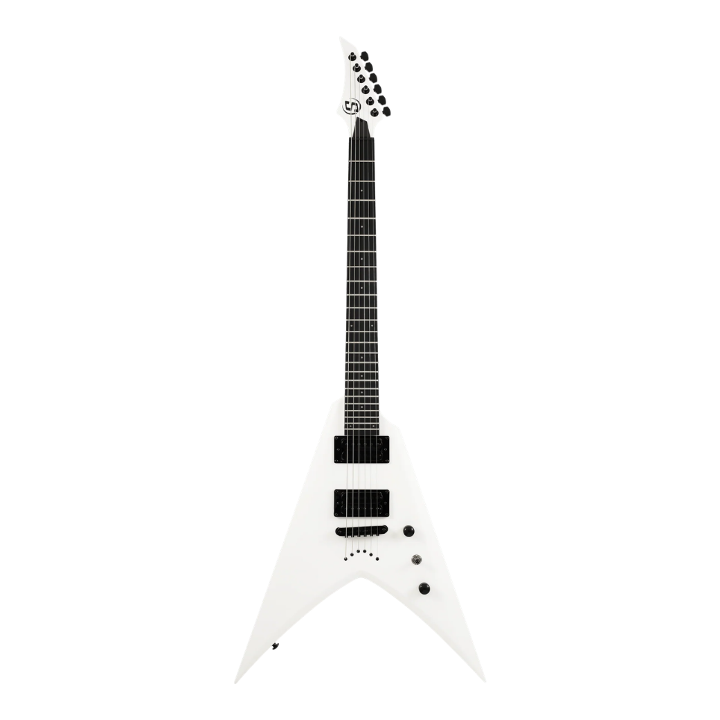 S by Solar VB4.6W Electric Guitar with Gig Bag - White Matte