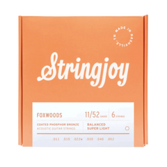 Stringjoy Foxwoods Super Light Gauge (11-52) Coated Phosphor Bronze