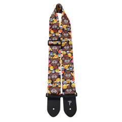 Perris 2.5" Polyester - Poop On Emoji Collage Licensed Guitar Strap