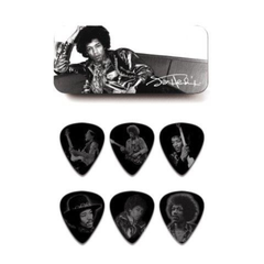 Dunlop Jimi Hendrix Pick Tin Portraits Heavy 12-Pack