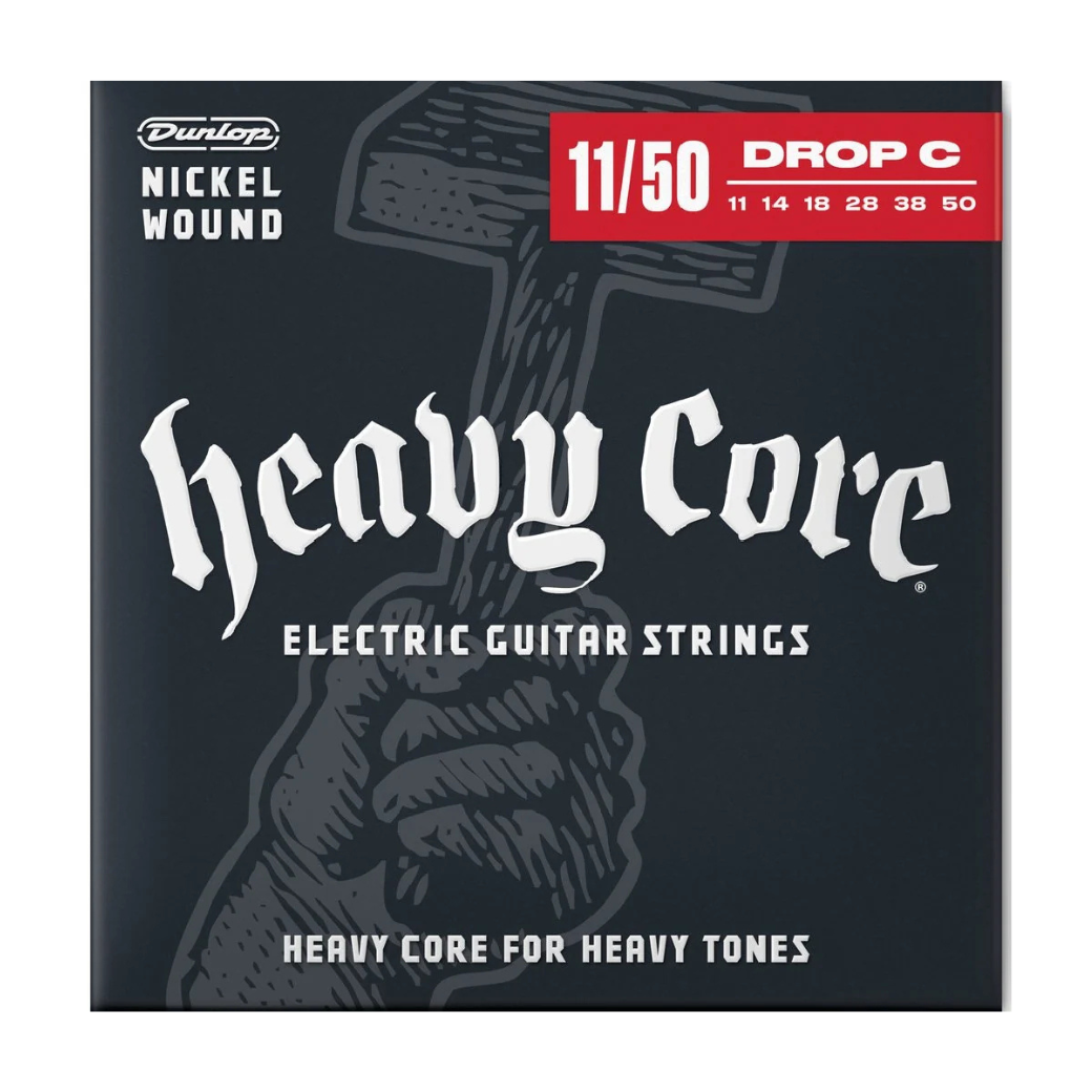 Jim Dunlop Heavy Core Nickel Wound Guitar Strings 11-50 Gauge