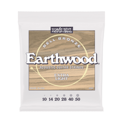 Ernie Ball Extra Light Earthwood John Mayer Bell Bronze Acoustic Strings 10-50
