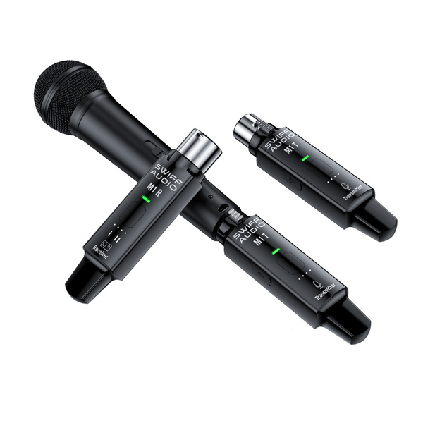 Swiff Audio M1 マイクロフォン用ワイヤレスシステム Swiff Audio M1 2.4GHz Microphone Wireless System,R1+T1