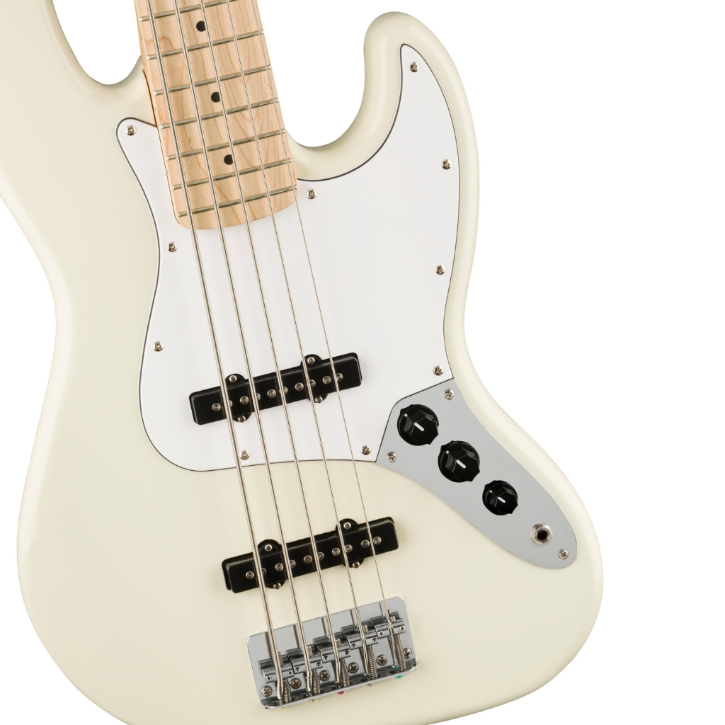 Squier Affinity Jazz Bass V Maple - Olympic White