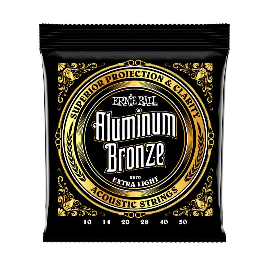 Ernie Ball Extra Light Aluminum Bronze Acoustic Strings 10-50
