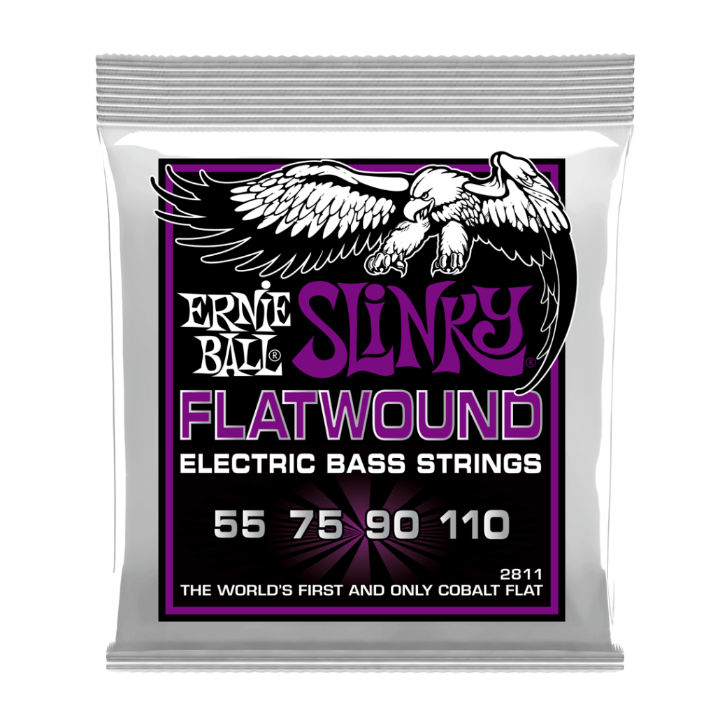 Ernie Ball Power Slinky Cobalt Flatwound Bass Strings 55-110