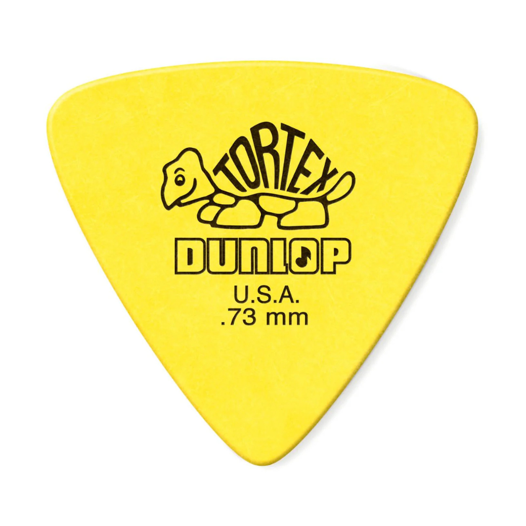 Jim Dunlop Tortex Triangle Guitar Picks 0.73mm 6 Pack